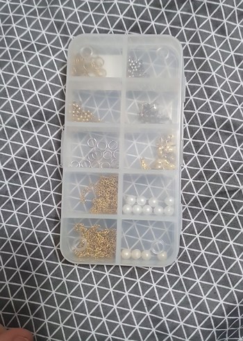 Altın ve gri tırnak süsleme seti - Görsel 3