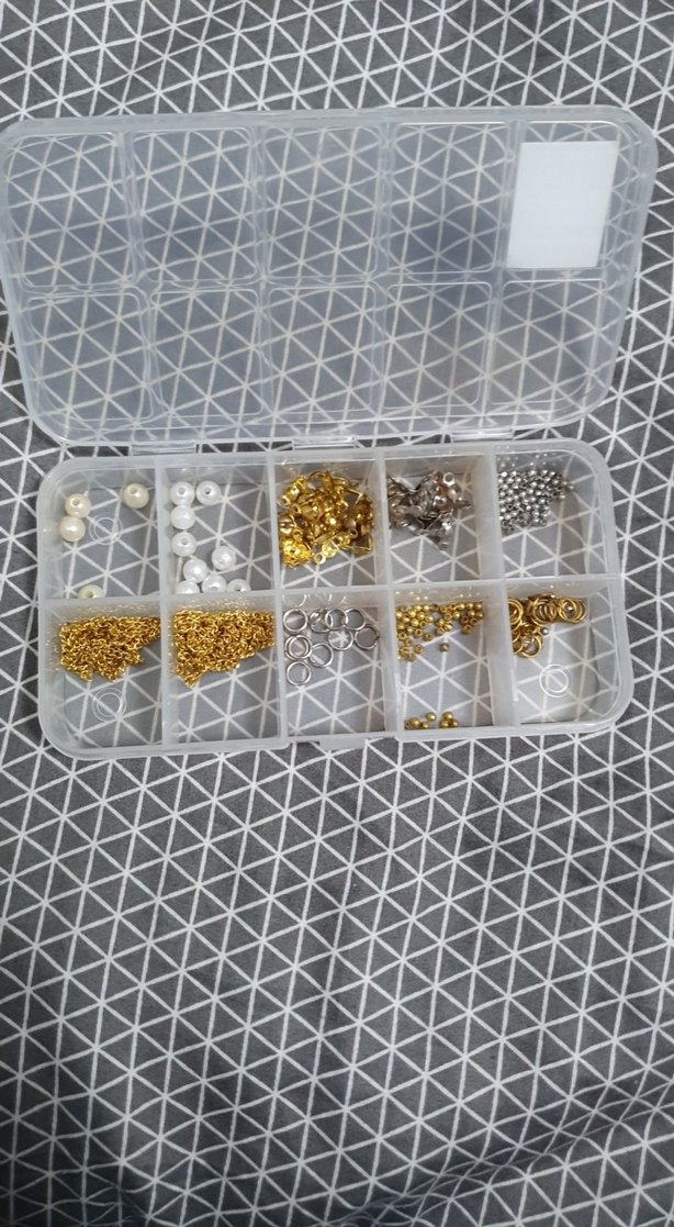 Altın ve gri tırnak süsleme seti - Görsel 2