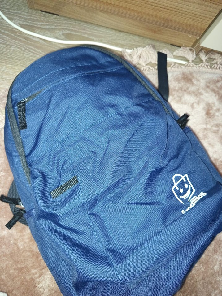 Kadın Lacivert Fermuarlı Sırt Çantası - Görsel 2