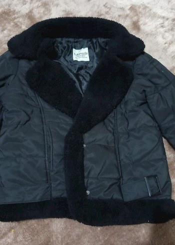 Siyah Kürklü Kadın Kışlık Mont - Görsel 5