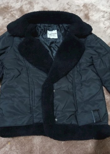 Siyah Kürklü Kadın Kışlık Mont - Görsel 10