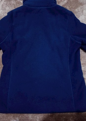 Fermuarlı Mavi Kadın Polar Ceket - Görsel 8