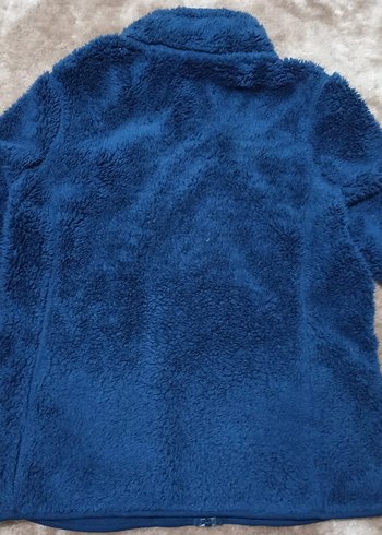 Fermuarlı Mavi Kadın Polar Ceket - Görsel 3