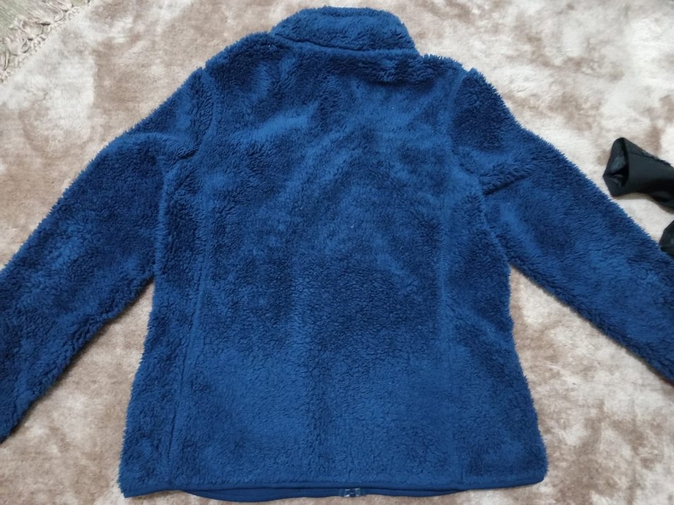 Fermuarlı Mavi Kadın Polar Ceket - Görsel 3