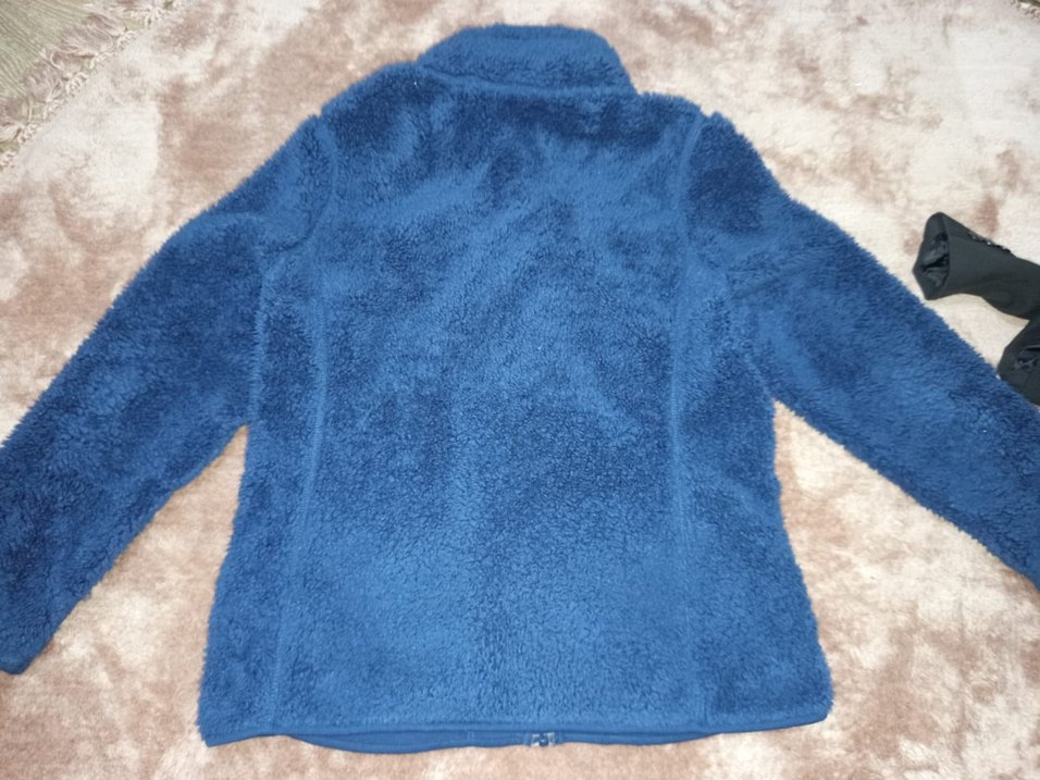 Fermuarlı Mavi Kadın Polar Ceket - Görsel 4