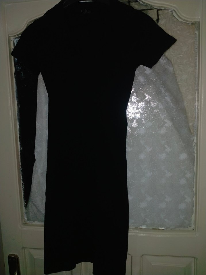 siyah polo yaka elbise hiç giyilmedi - Görsel 2
