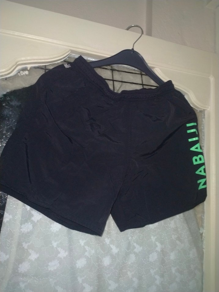 Siyah Nabaji Spor Mini Şort - Görsel 3