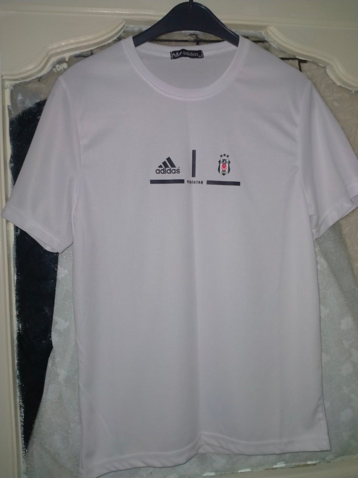 Beyaz Adidas Beşiktaş Baskılı Tişört - Görsel 2
