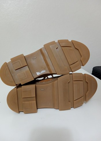 Bej Süet Kürklü Platform Topuklu Kadın Bot - Görsel 4