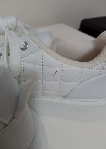 Beyaz Kadın Günlük Spor Ayakkabı - Görsel 4