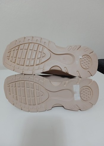 Bej Kadın Street Wear Spor Ayakkabı - Görsel 5