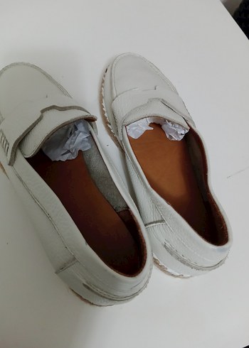 Beyaz Erkek Deri Espadril - Görsel 3