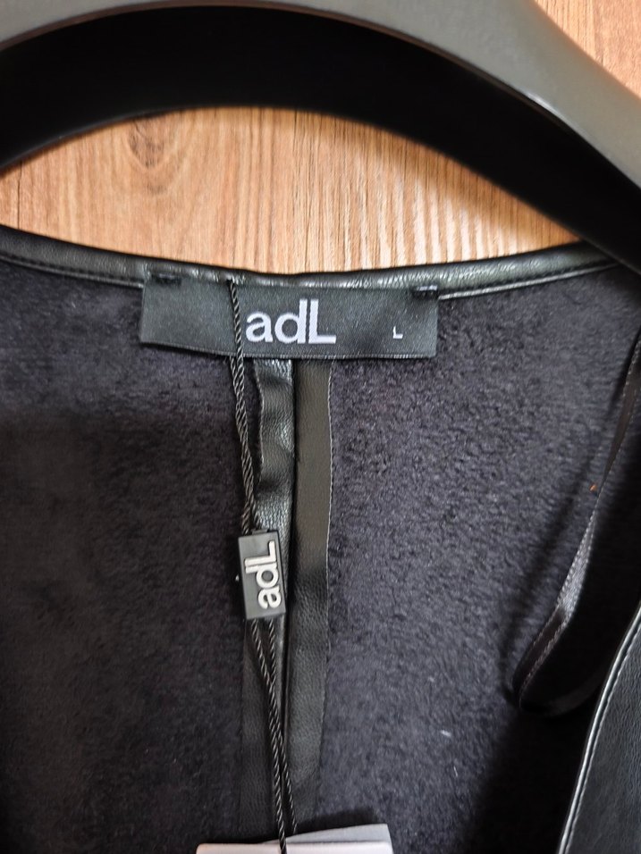 Siyah Deri Midi Kadın Elbise - Görsel 4