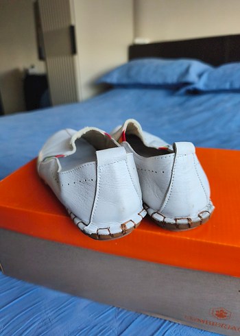 Beyaz Kadın Velcro Espadril Ayakkabı - Görsel 4