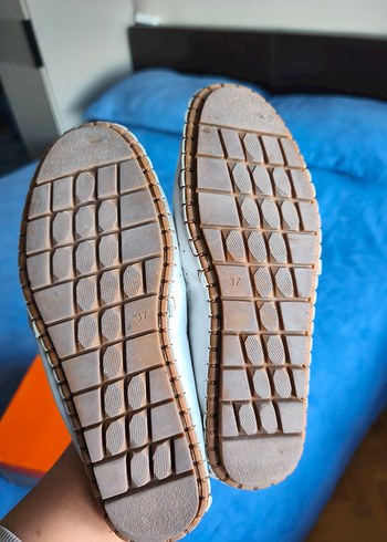 Beyaz Kadın Velcro Espadril Ayakkabı - Görsel 6