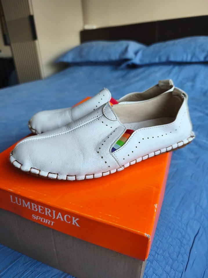 Beyaz Kadın Velcro Espadril Ayakkabı - Görsel 3