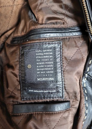 Siyah Deri Biker Ceket - Görsel 10