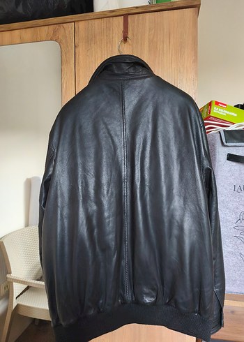 Siyah Deri Biker Ceket - Görsel 14