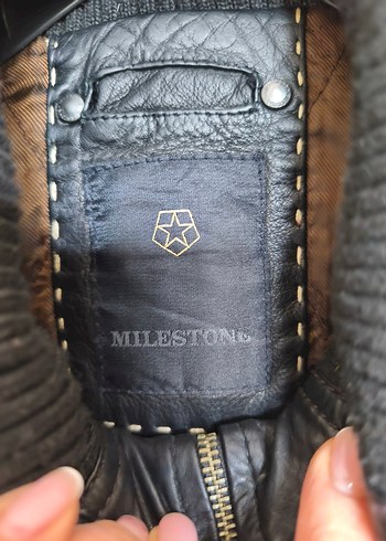 Siyah Deri Biker Ceket - Görsel 7