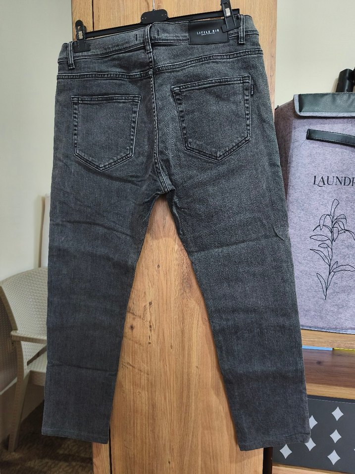 Gri Regular Fit Denim Erkek Pantolon - Görsel 2