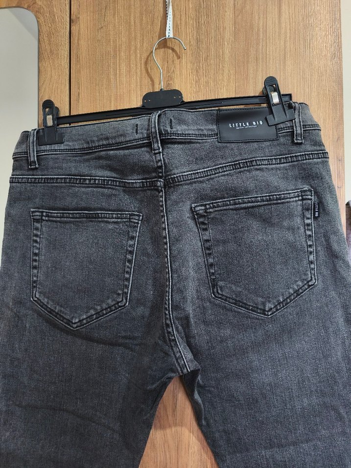 Gri Regular Fit Denim Erkek Pantolon - Görsel 4