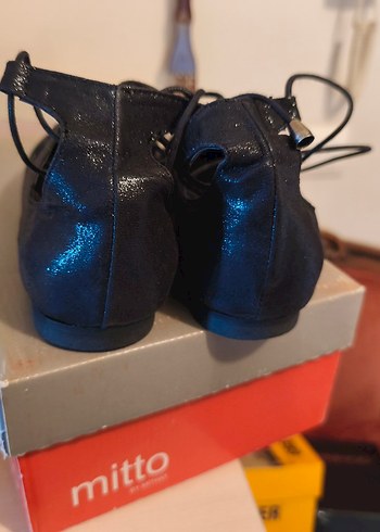 Siyah Bağcıklı Kadın Babet - Görsel 6