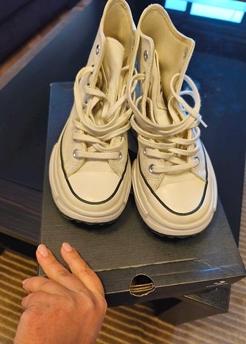 Converse Beyaz Dolgu Topuklu Kadın Spor Ayakkabı - Görsel 7