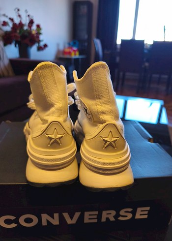 Converse Beyaz Dolgu Topuklu Kadın Spor Ayakkabı - Görsel 5