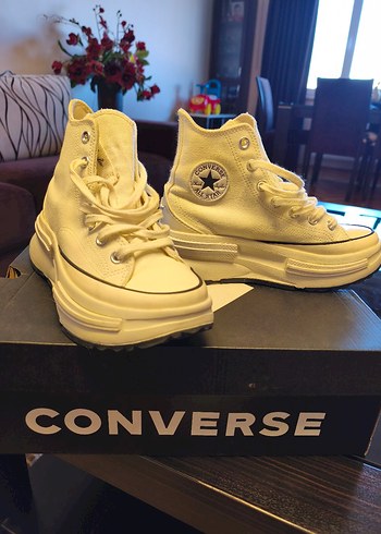 Converse Beyaz Dolgu Topuklu Kadın Spor Ayakkabı - Görsel 2