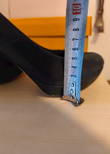 Siyah Yılan Desenli Stiletto Topuklu Kadın Ayakkabı - Görsel 9