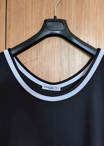 Kısa Kollu Siyah Midi Elbise - Görsel 4