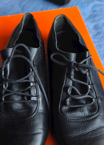 Kadın Siyah Blok Bağcıklı Oxford Ayakkabı - Görsel 6