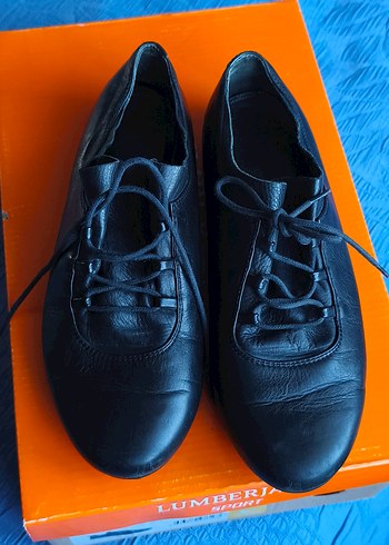 Kadın Siyah Blok Bağcıklı Oxford Ayakkabı - Görsel 4