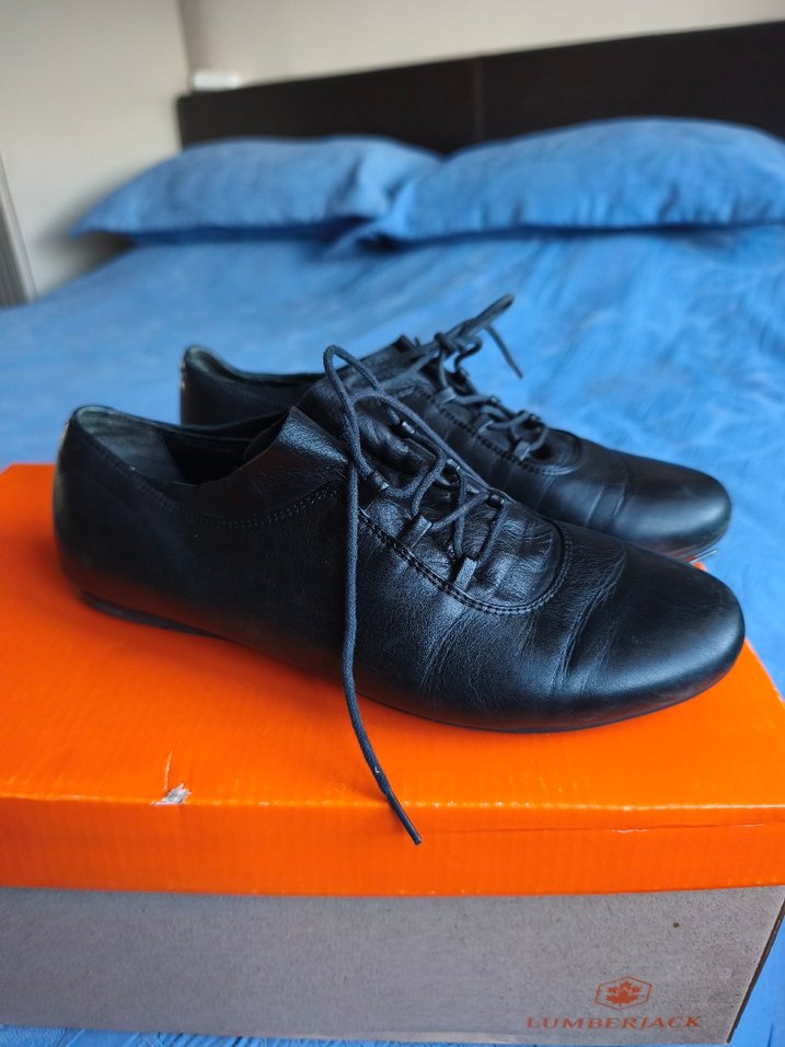 Kadın Siyah Blok Bağcıklı Oxford Ayakkabı - Görsel 3