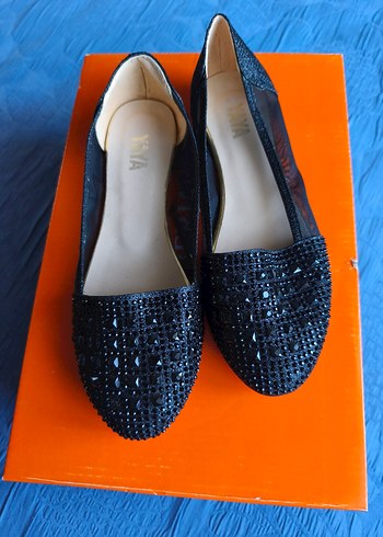 Siyah Payetli Kadın Babet - Görsel 5