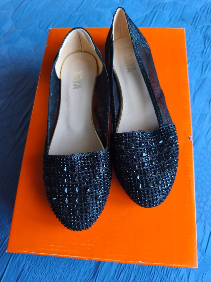 Siyah Payetli Kadın Babet - Görsel 5