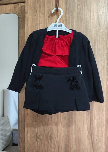 LCW Kız bebek şort etekli 3'lü takım - Görsel 2