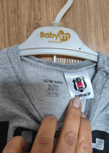 Beşiktaş Erkek Çocuk Gri Nakışlı Eşofman Takımı - Görsel 4