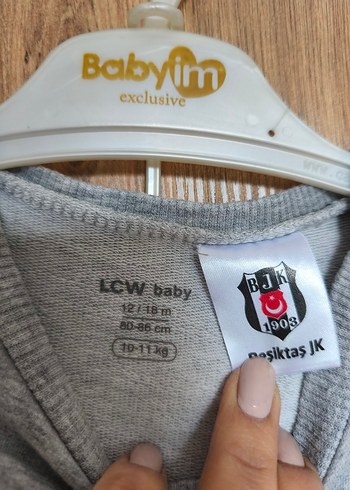 Beşiktaş Erkek Çocuk Gri Nakışlı Eşofman Takımı - Görsel 5