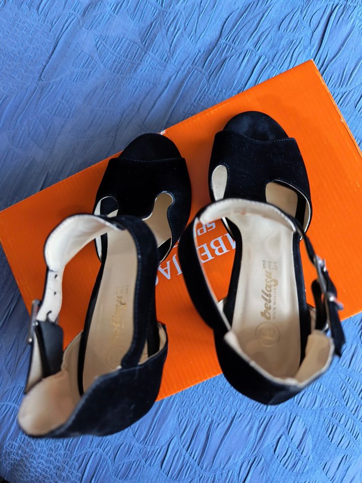 Siyah Tokalı Yüksek Topuklu Kadın Ayakkabı - Görsel 4