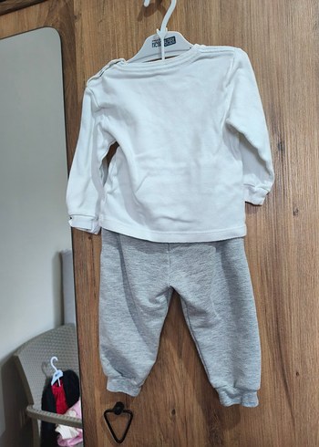 Gri Baskılı Erkek Bebek 3'lü Takım - Görsel 4