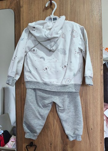 Gri Baskılı Erkek Bebek 3'lü Takım - Görsel 2