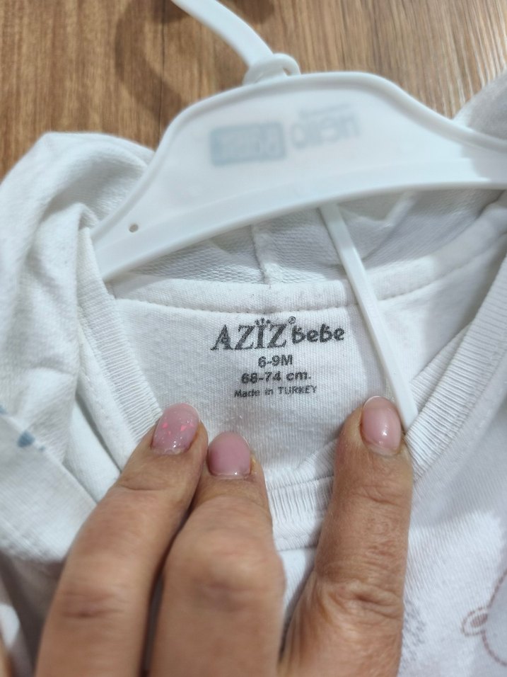 Gri Baskılı Erkek Bebek 3'lü Takım - Görsel 5