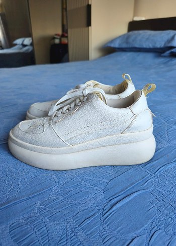 Beyaz Topuklu Kadın Spor Ayakkabı - Görsel 2