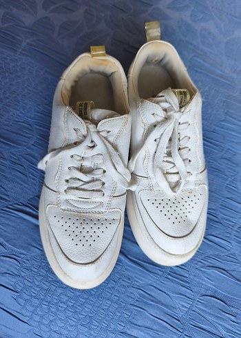 Beyaz Topuklu Kadın Spor Ayakkabı - Görsel 4