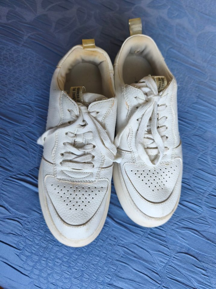 Beyaz Topuklu Kadın Spor Ayakkabı - Görsel 4