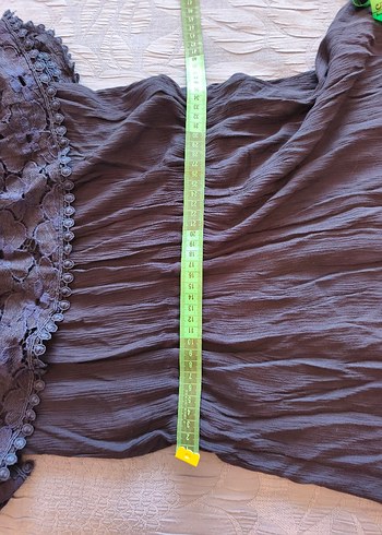 Lacivert Bohem Straplez Nakışlı Elbise - Görsel 7