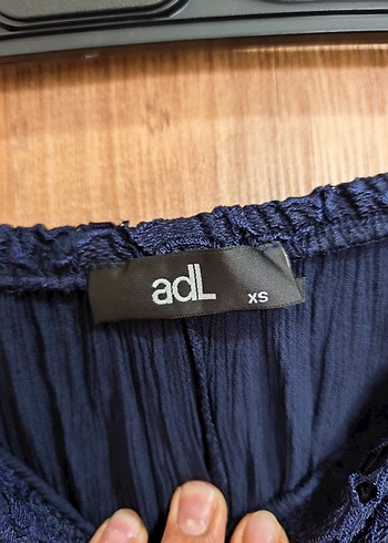 Lacivert Bohem Straplez Nakışlı Elbise - Görsel 5