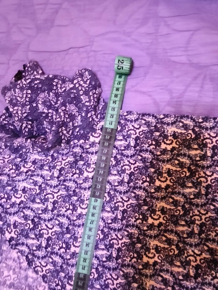 Bohem Mavi Batik Desenli Kadın Kot Bluz - Görsel 4