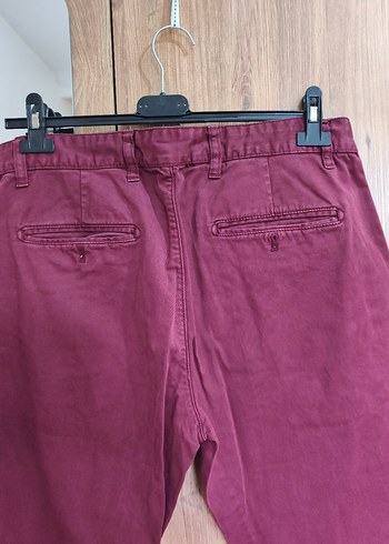 Bordo Pamuklu Erkek Pantolon - Görsel 3